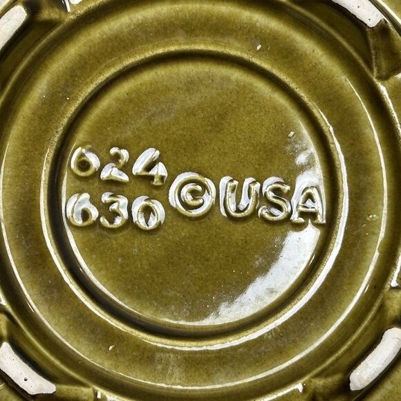 Vintage California Pottery 1970's MCM Deviled Egg Platter 624 630 USA - Picture 7 of 12